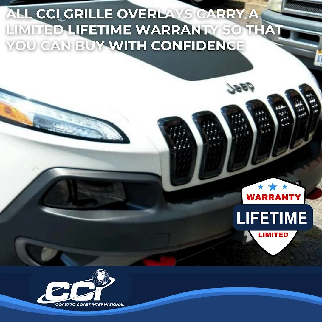 ABS6473B – COAST2COAST Grille Insert, Overlay 7 Piece Black ABS Plastic - view 3